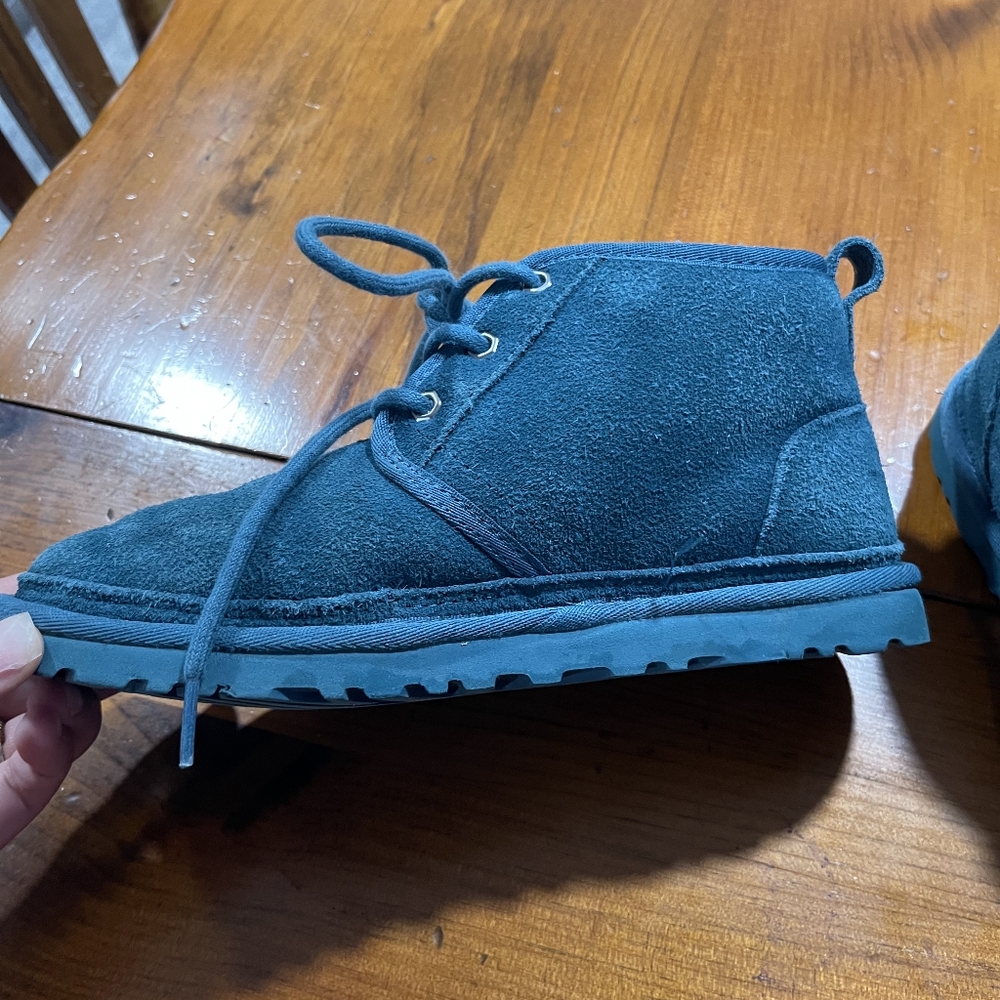 UGG Neumel Chukka Suede Mini Boots in Freshwater Blue Size 6 Mens - Picture 3 of 5